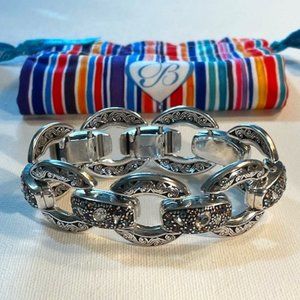 Brighton Retired "Crystal Voyage" Multi-hued Swarovski Link Bracelet